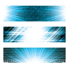 Abstract vector futuristic blue background