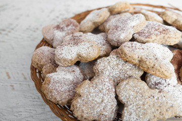 Homemade ginger cookies