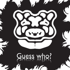 original face masks ancient gods, for tattoo and ancient amulets