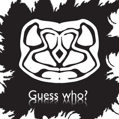 original face masks ancient gods, for tattoo and ancient amulets