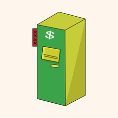 casino cash machine theme elements