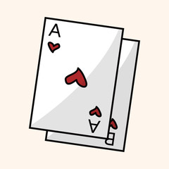 casino poker card theme elements