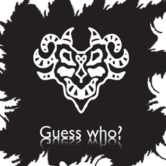 original face masks ancient gods, for tattoo and ancient amulets