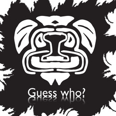 original face masks ancient gods, for tattoo and ancient amulets