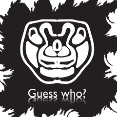 original face masks ancient gods, for tattoo and ancient amulets