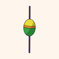 Fishing rods theme elements