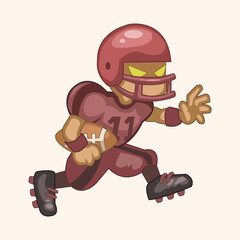 football player theme elements