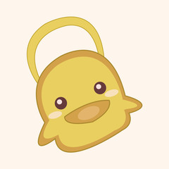 Baby bib theme elements