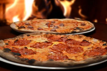 Foto op Plexiglas pizza italian restaurant © serpeblu
