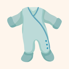 Baby clothes theme elements