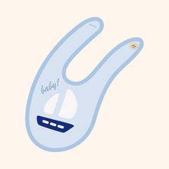 Baby bib theme elements