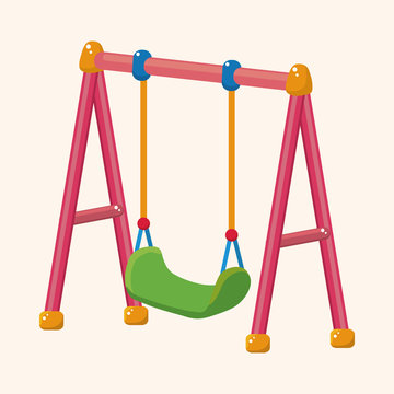 playground swing theme elements Stock Vector | Adobe Stock