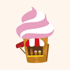 Amusement park facilities theme elements