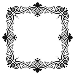 Vector decorative frame