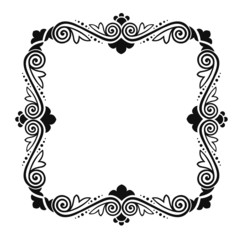 Vector decorative frame