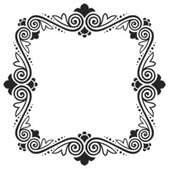 Vector decorative frame