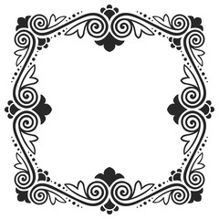 Vector decorative frame