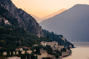 Sunrise in Limone Sul Garda, Northern Italy