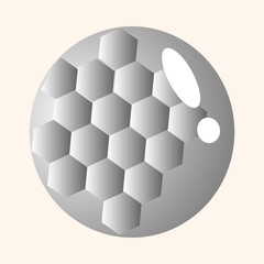 Fototapeta premium golf equipment theme elements