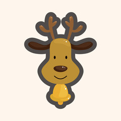 Reindeer theme elements
