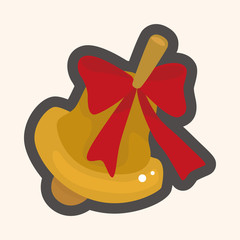 Christmas bell theme elements