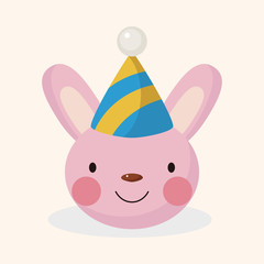 animal rabbit cartoon theme elements