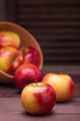 red ripe apples