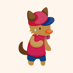 animal summer cartoon theme elements