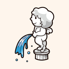 Amusement park facilities theme elements