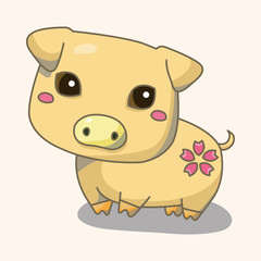 animal cartoon theme elements