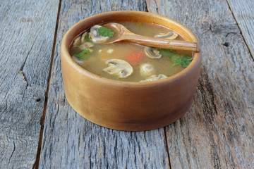 Tom Yum and Thai style noodles (Thai cuisine)