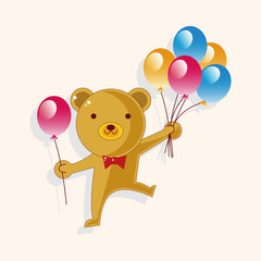 Amusement park doll performer theme elements