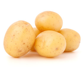 new potato tuber isolated on white background cutout
