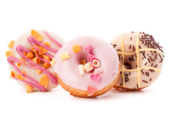 doughnut or donut isolated on white background cutout