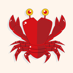Fototapeta premium crab theme elements