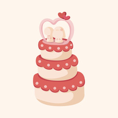 wedding cake theme elements