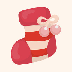 Christmas stocking theme elements