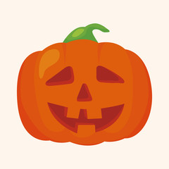 Halloween pumpkin theme elements
