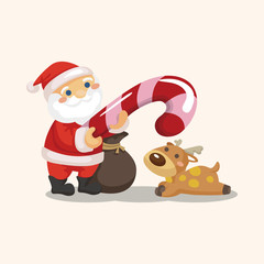 santa claus theme elements