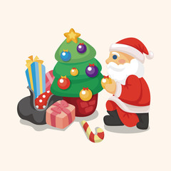 santa claus theme elements