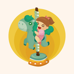 Amusement park facilities theme elements