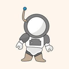 Space astronaut theme elements