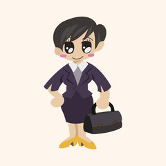 Office workers theme elements