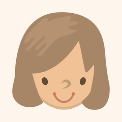Obraz premium people character theme elements