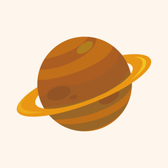 Space planet theme elements