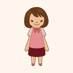 family girl character theme elements