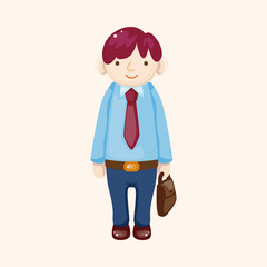 Office workers theme elements