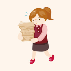 Office workers theme elements