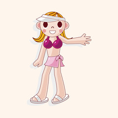 swimmer theme elements