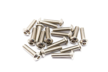 Pile of Ball-Hex -Head Stainless Steel Bolts